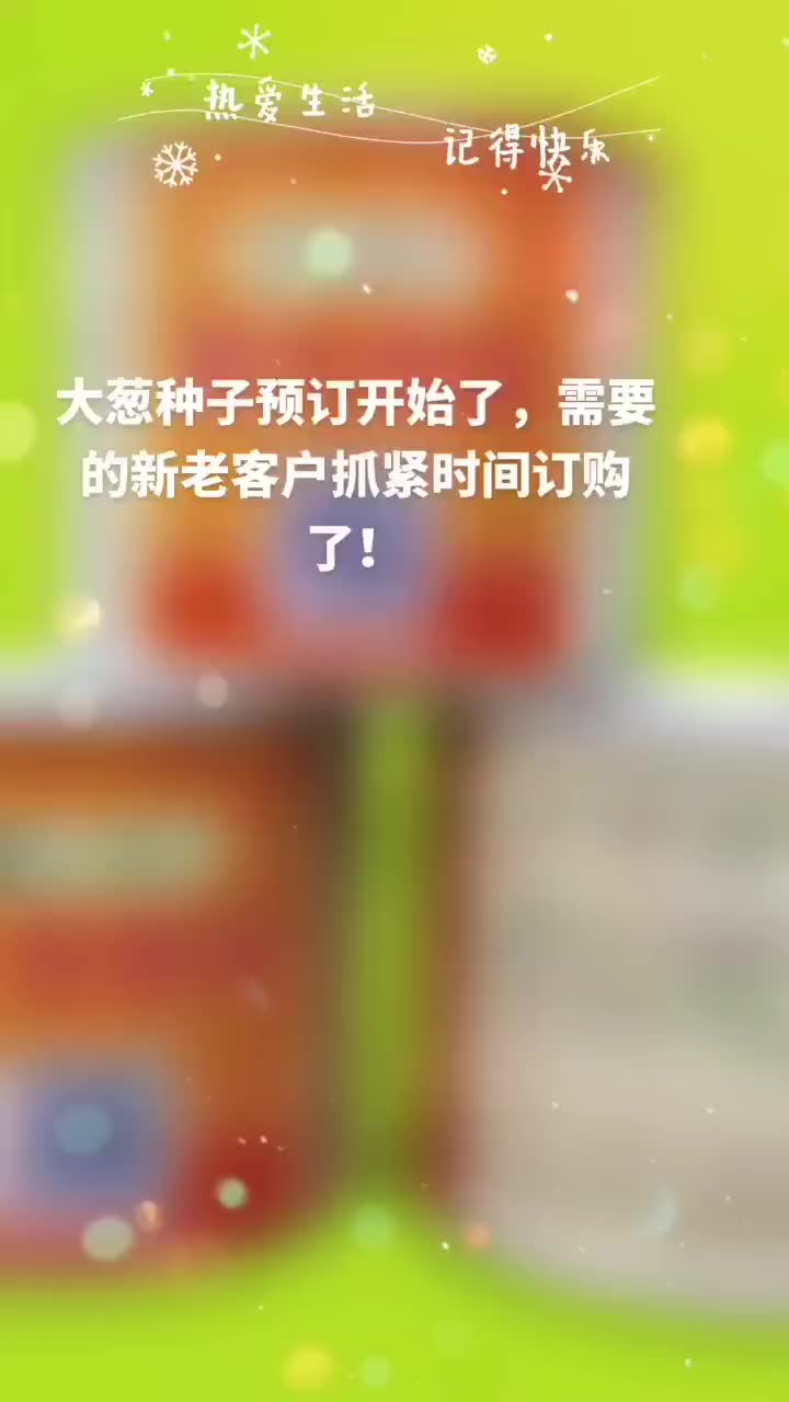 进口一代优质大葱种子！