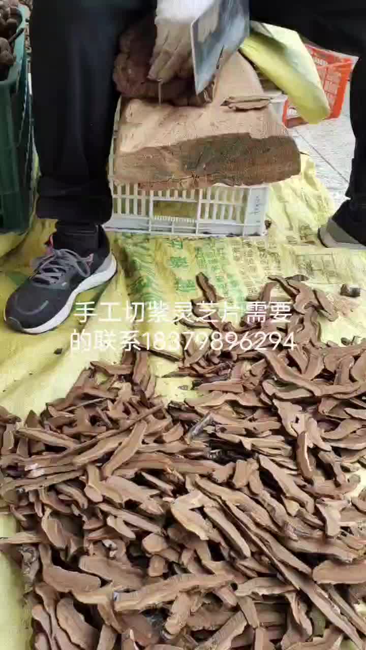 江西不苦纯手工切紫灵芝片